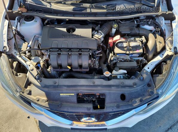 3N1AB7AP3KY438073 2019 NISSAN SENTRA White Vista interior trasera