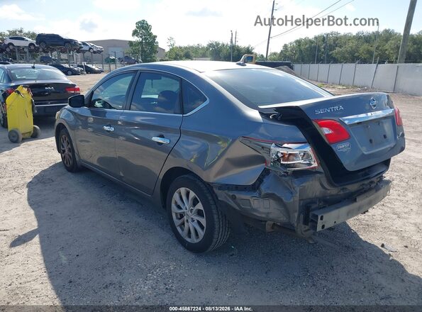 3N1AB7AP3KY443953 2019 NISSAN SENTRA Серый Задняя левая четверть