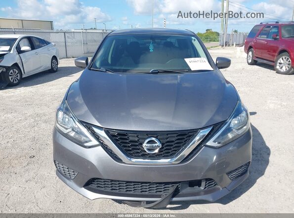 3N1AB7AP3KY443953 2019 NISSAN SENTRA Серый Вид задней части салона