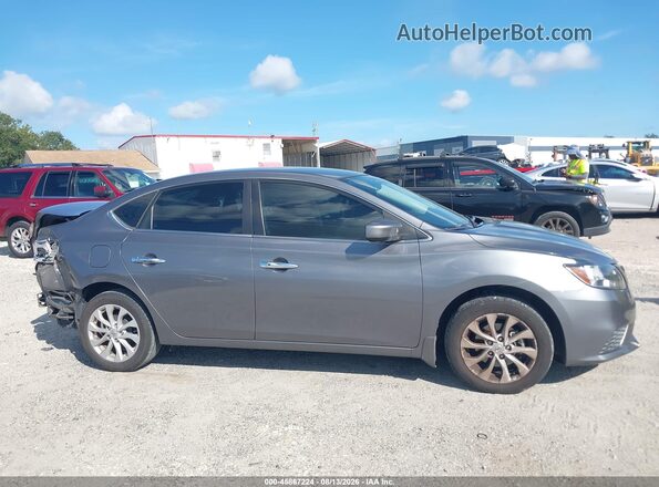 3N1AB7AP3KY443953 2019 NISSAN SENTRA Серый Панорамный вид салона 360°