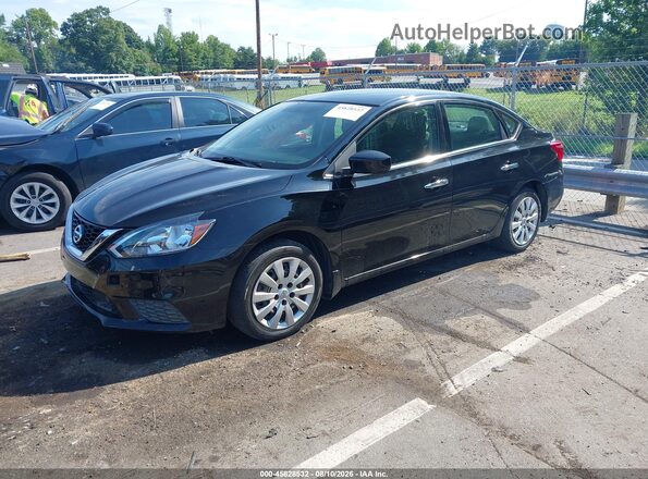 3N1AB7AP3KY450580 2019 NISSAN SENTRA Black Przód lewy
