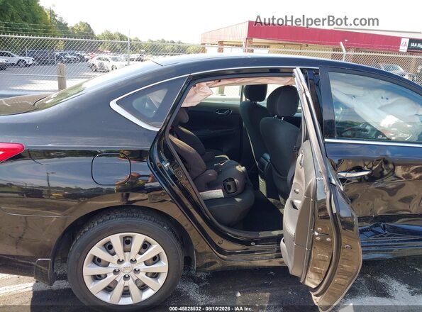3N1AB7AP3KY450580 2019 NISSAN SENTRA Black Widok naklejki z numerem VIN