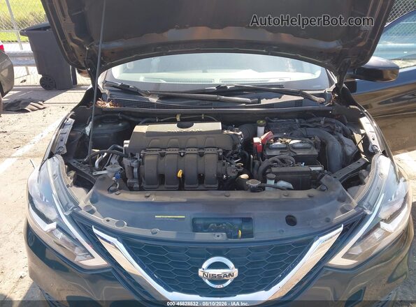 3N1AB7AP3KY450580 2019 NISSAN SENTRA Black Widok z tyłu
