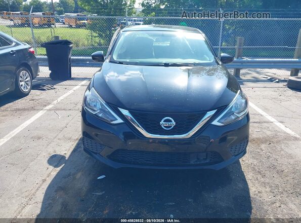 3N1AB7AP3KY450580 2019 NISSAN SENTRA Black Widok zestawu wskaźników