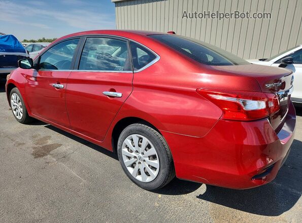 3N1AB7AP4GL653658 2016 NISSAN SENTRA Red Задня ліва чверть