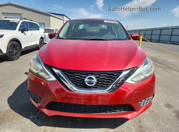 3N1AB7AP4GL653658 2016 NISSAN SENTRA Red Вид спереду
