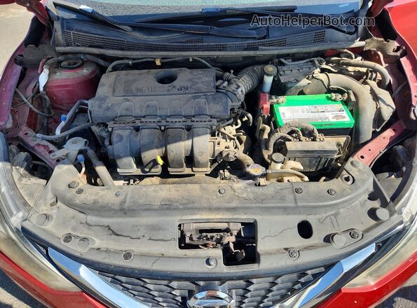 3N1AB7AP4GL653658 2016 NISSAN SENTRA Red Вид задньої частини салону