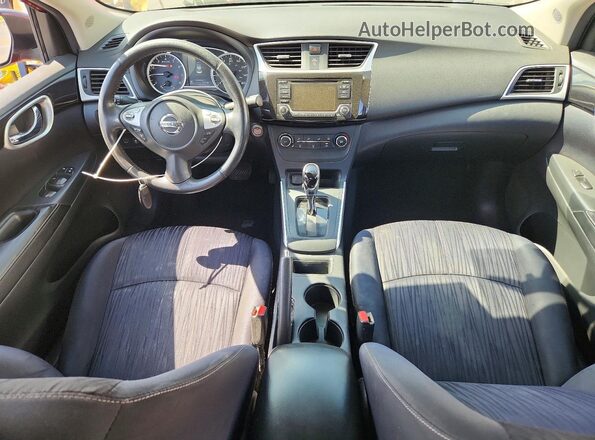 3N1AB7AP4GL653658 2016 NISSAN SENTRA Red Вид панелі приладів