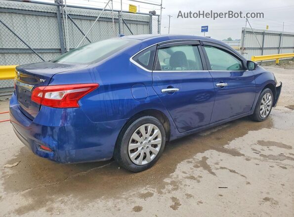 3N1AB7AP4GL667494 2016 NISSAN SENTRA Blue Задня права чверть