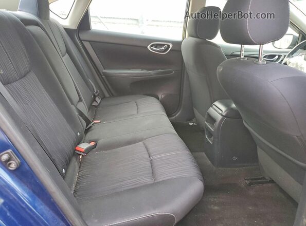 3N1AB7AP4GL667494 2016 NISSAN SENTRA Blue Вид задніх сидінь