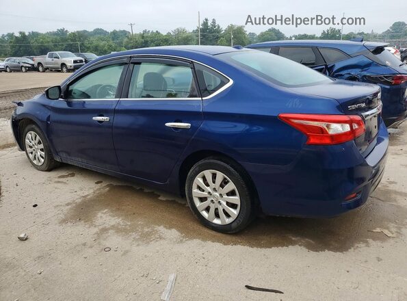 3N1AB7AP4GL667494 2016 NISSAN SENTRA Blue Задня ліва чверть