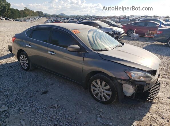 3N1AB7AP4GL675739 2016 NISSAN SENTRA Серый Передняя правая четверть