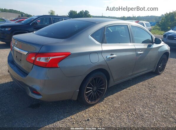 3N1AB7AP4GY225253 2016 NISSAN SENTRA Gray Trasero derecho