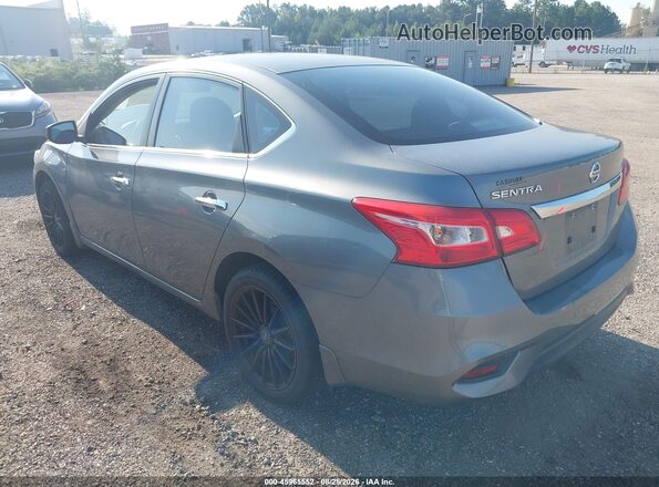 3N1AB7AP4GY225253 2016 NISSAN SENTRA Gray Trasero izquierdo