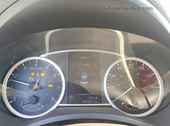 3N1AB7AP4GY233725 2016 NISSAN SENTRA White Vista del cuadro de instrumentos