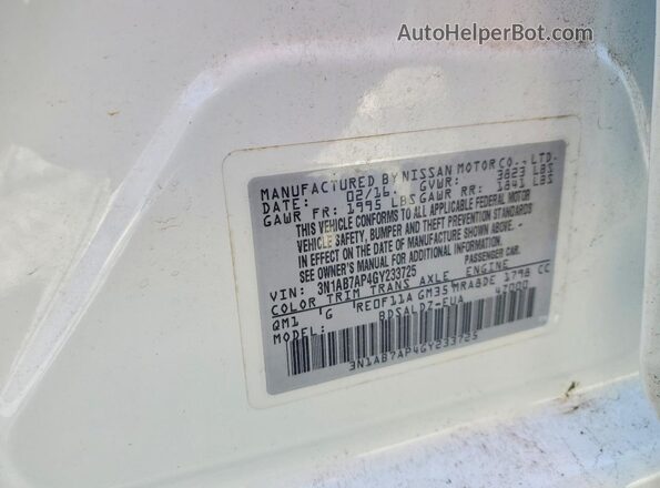 3N1AB7AP4GY233725 2016 NISSAN SENTRA White Vista del compartimento del motor