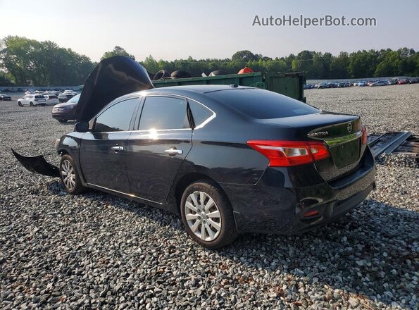 3N1AB7AP4GY258057 2016 NISSAN SENTRA Black Rear left