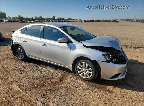 3N1AB7AP4GY306236 2016 NISSAN SENTRA Серебряный Передняя правая четверть
