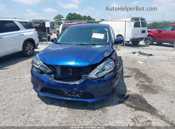3N1AB7AP4GY319410 2016 NISSAN SENTRA Blue Front view