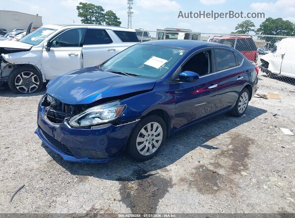 3N1AB7AP4GY319410 2016 NISSAN SENTRA Blue Front left