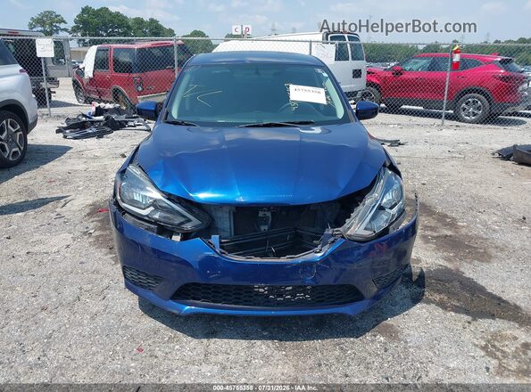 3N1AB7AP4GY319410 2016 NISSAN SENTRA Blue Rear interior view