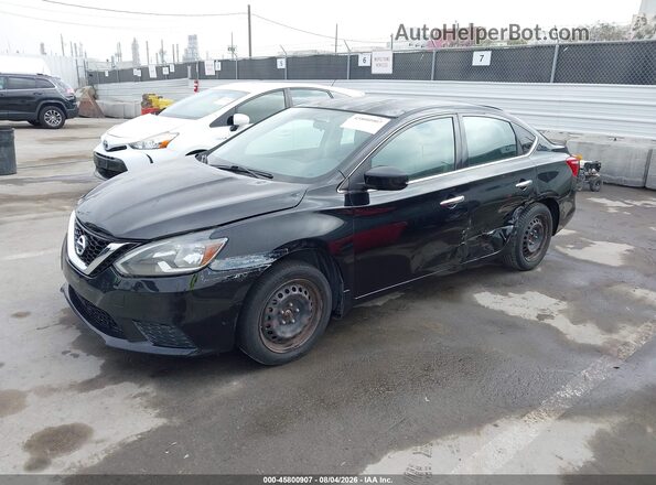 3N1AB7AP4GY335557 2016 NISSAN SENTRA Black წინა მარცხენა ხედი სამი მეოთხედიდან