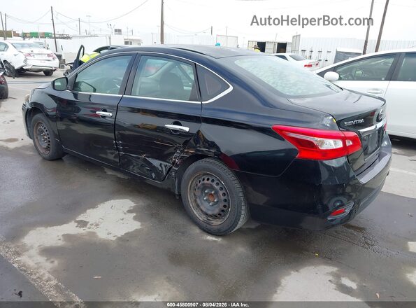 3N1AB7AP4GY335557 2016 NISSAN SENTRA Black უკანა მარცხენა