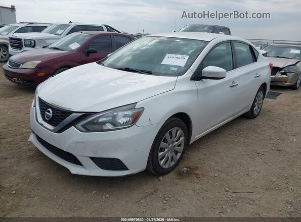 3N1AB7AP4HL664404 2017 NISSAN SENTRA White Przód lewy
