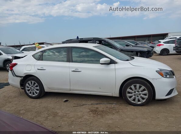 3N1AB7AP4HL664404 2017 NISSAN SENTRA White Widok wnętrza z tyłu