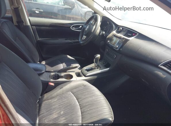 3N1AB7AP4HL664516 2017 NISSAN SENTRA Burgundy Widok wnętrza z przodu