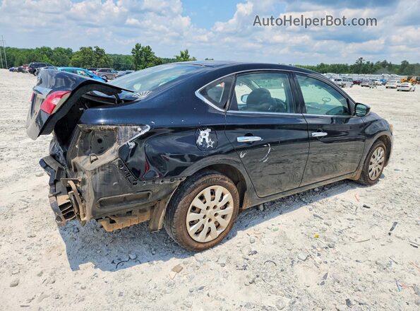 3N1AB7AP4HY219521 2017 NISSAN SENTRA Black Trasero derecho