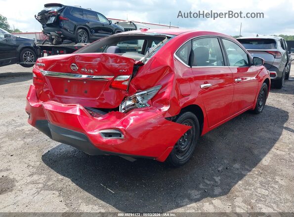 3N1AB7AP4HY222872 2017 NISSAN SENTRA Красный Задняя правая четверть