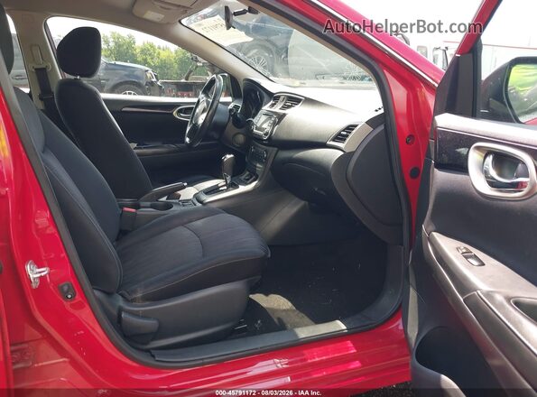 3N1AB7AP4HY222872 2017 NISSAN SENTRA Красный Вид салона спереди