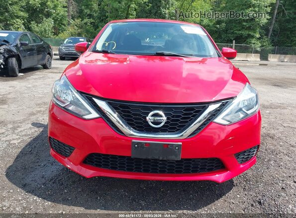 3N1AB7AP4HY222872 2017 NISSAN SENTRA Красный Вид щитка приборов