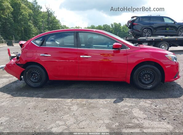 3N1AB7AP4HY222872 2017 NISSAN SENTRA Красный Вид задней части салона