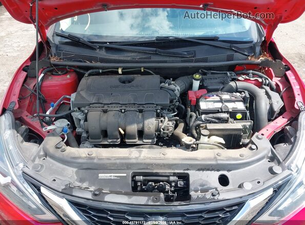 3N1AB7AP4HY222872 2017 NISSAN SENTRA Красный Вид сзади