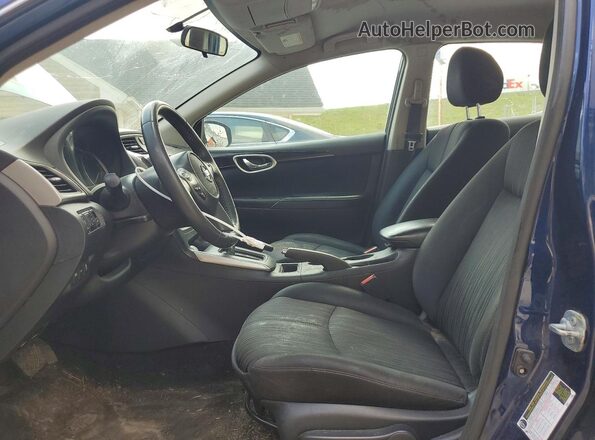 3N1AB7AP4HY238604 2017 NISSAN SENTRA Blue Widok wnętrza z przodu