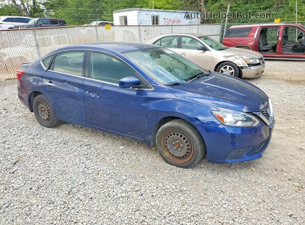 3N1AB7AP4HY238604 2017 NISSAN SENTRA Blue Przód prawy
