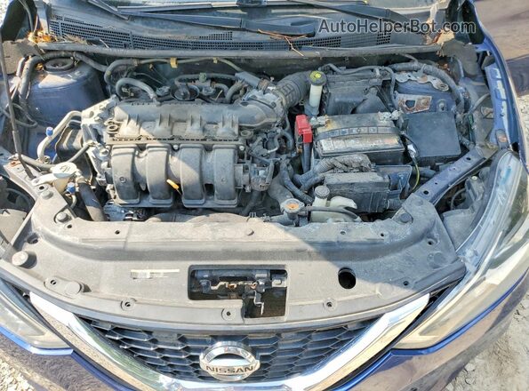 3N1AB7AP4HY238604 2017 NISSAN SENTRA Blue Widok wnętrza z tyłu