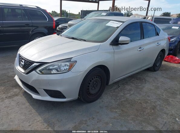 3N1AB7AP4HY252471 2017 NISSAN SENTRA Silver Front left