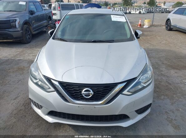 3N1AB7AP4HY252471 2017 NISSAN SENTRA Silver Instrument cluster view