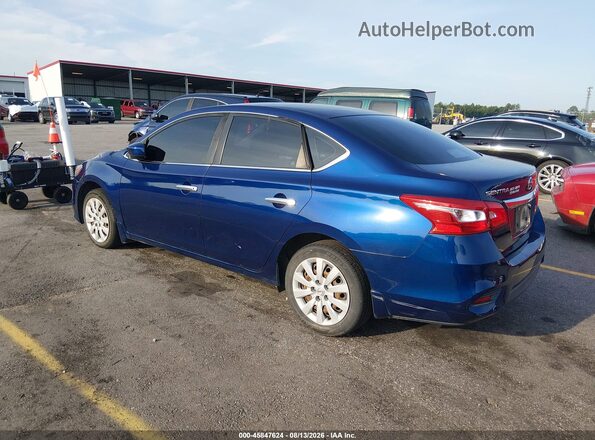 3N1AB7AP4HY265589 2017 NISSAN SENTRA Синий Задняя левая четверть