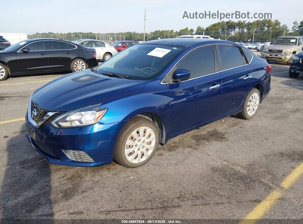 3N1AB7AP4HY265589 2017 NISSAN SENTRA Синий Передняя левая четверть