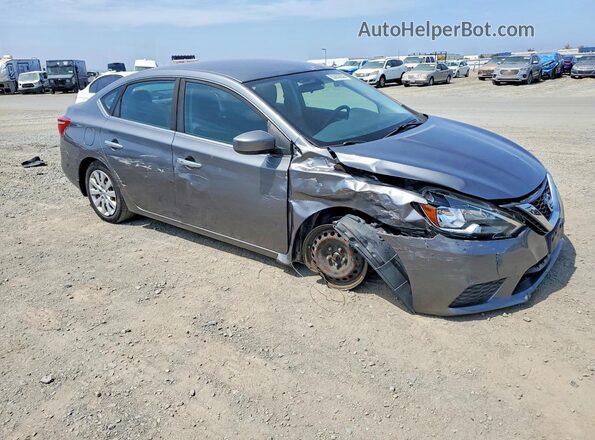 3N1AB7AP4HY280402 2017 NISSAN SENTRA Gray Przód prawy