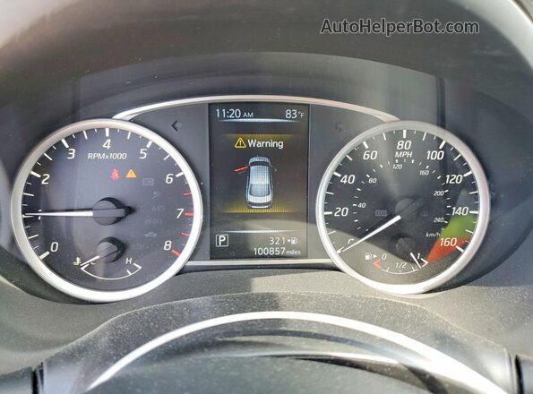 3N1AB7AP4HY280402 2017 NISSAN SENTRA Gray Widok zestawu wskaźników