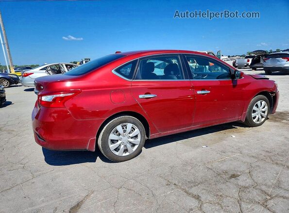 3N1AB7AP4HY289388 2017 NISSAN SENTRA Burgundy უკანა მარჯვენა