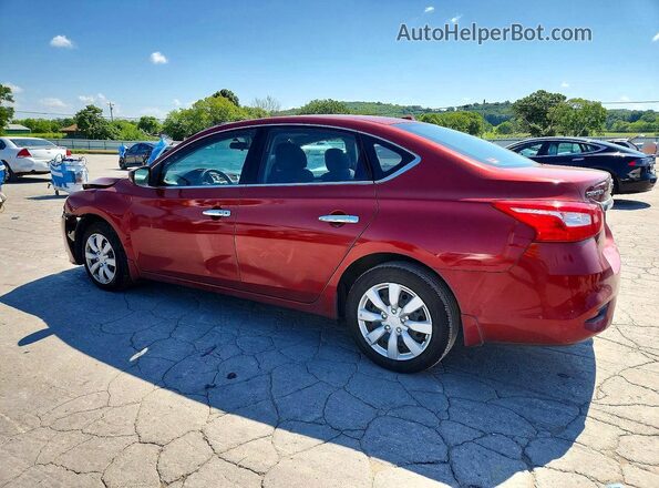 3N1AB7AP4HY289388 2017 NISSAN SENTRA Burgundy უკანა მარცხენა
