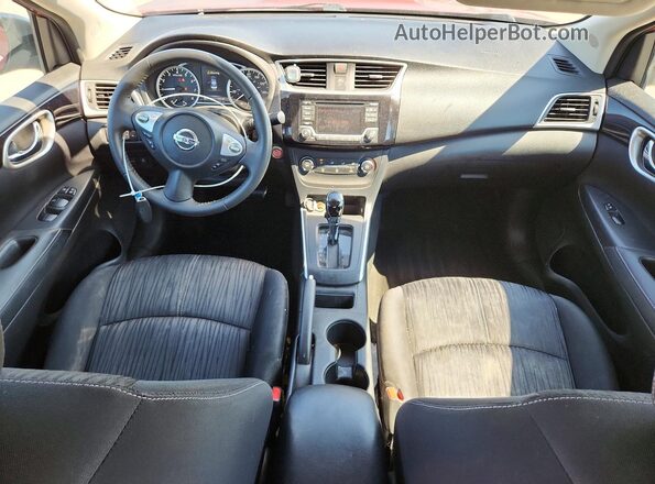 3N1AB7AP4HY289388 2017 NISSAN SENTRA Burgundy წინა პანელის ხედი