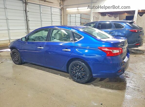 3N1AB7AP4HY343739 2017 NISSAN SENTRA Blue Rear left