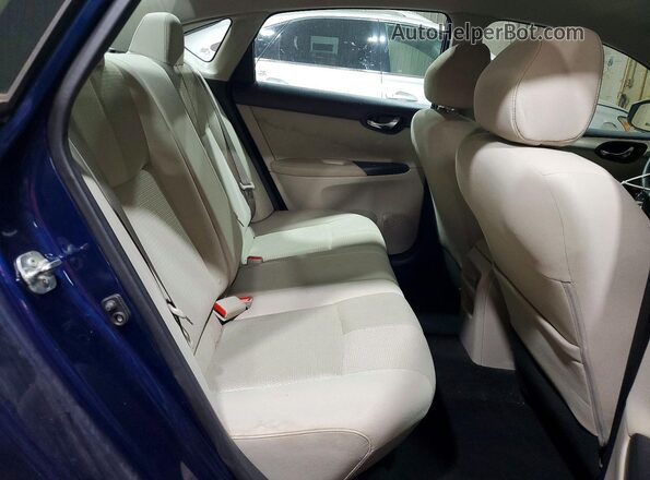 3N1AB7AP4HY343739 2017 NISSAN SENTRA Blue Rear seats view